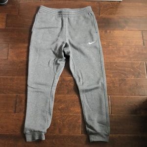 Grey Nike sweatpants